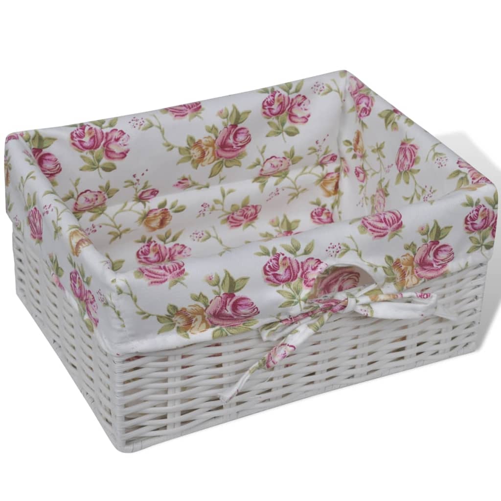 Armoire avec 1 tiroir et 2 paniers Blanc Bois de Paulownia - XIOS