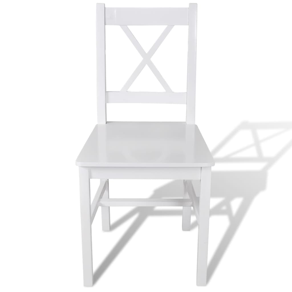 Chaises à manger lot de 6 blanc pinède - XIOS