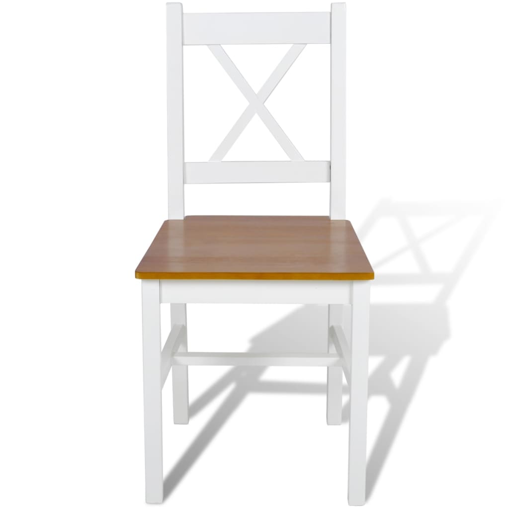 Chaises à manger lot de 6 blanc pinède - XIOS