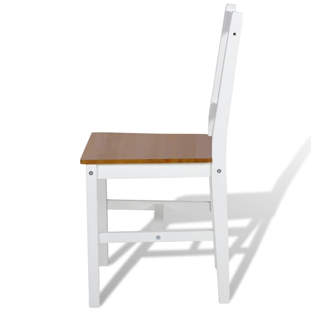 Chaises à manger lot de 6 blanc pinède - XIOS