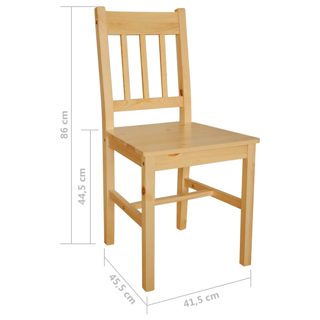 Chaises à manger lot de 6 pinède - XIOS