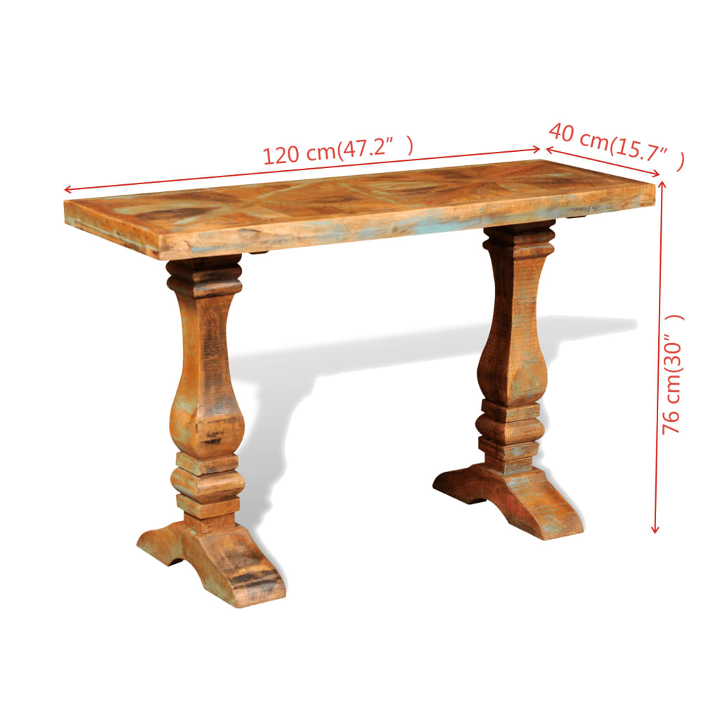 Table console Bois de récupération massif - XIOS