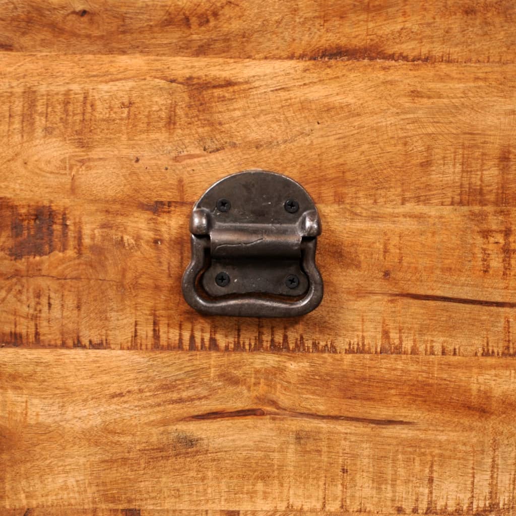 Coffre de rangement cubique Bois de manguier brut - XIOS