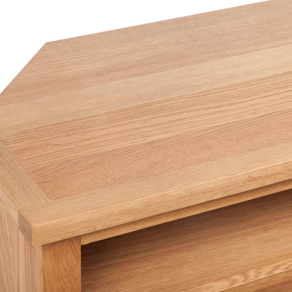 Meuble TV avec tiroir 88 x 42 x 46 cm Bois de chêne solide - XIOS