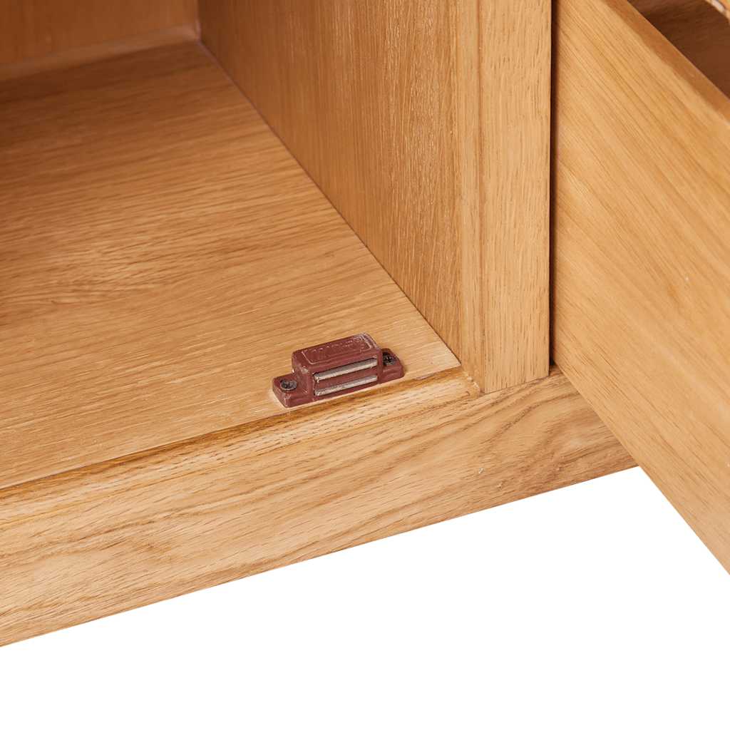 Buffet avec 3 tiroirs 110 x 33,5 x 70 cm Bois de chêne massif - XIOS