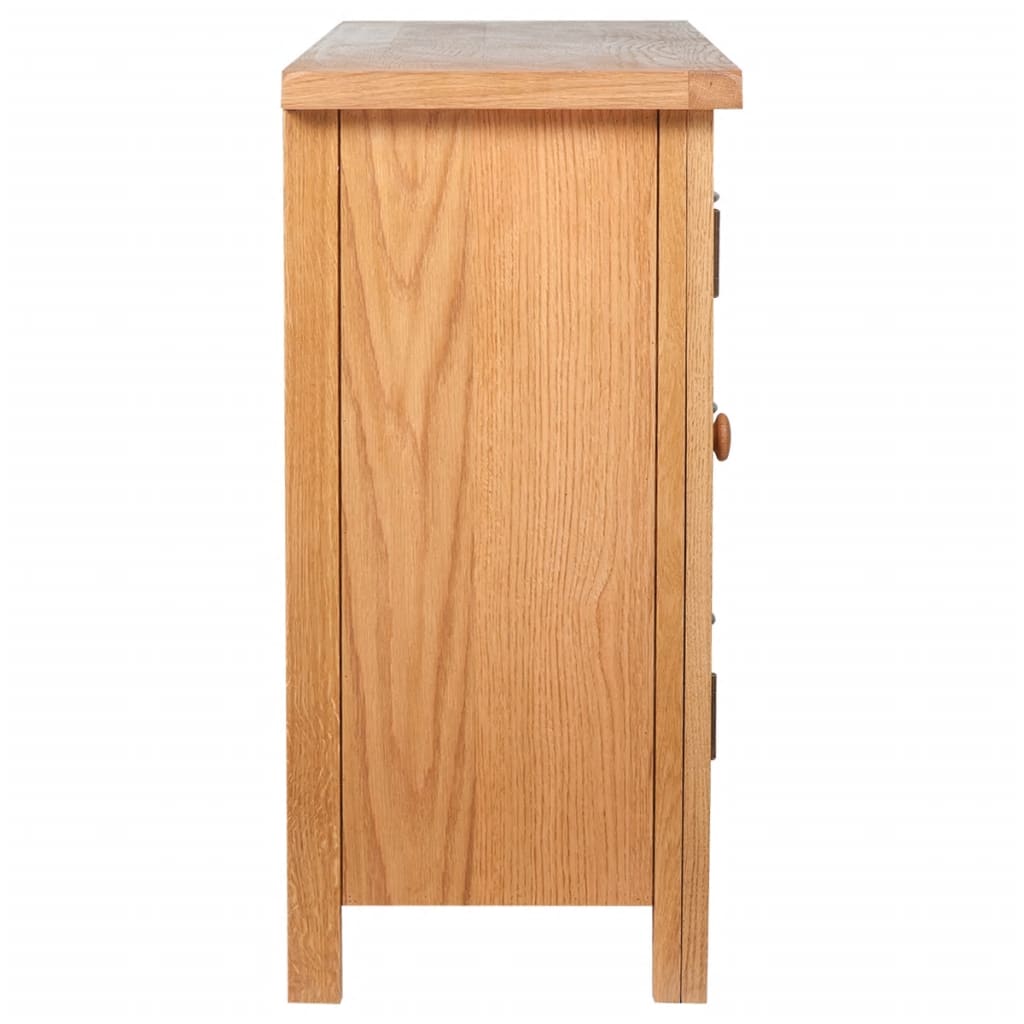 Buffet avec 3 tiroirs 110 x 33,5 x 70 cm Bois de chêne massif - XIOS