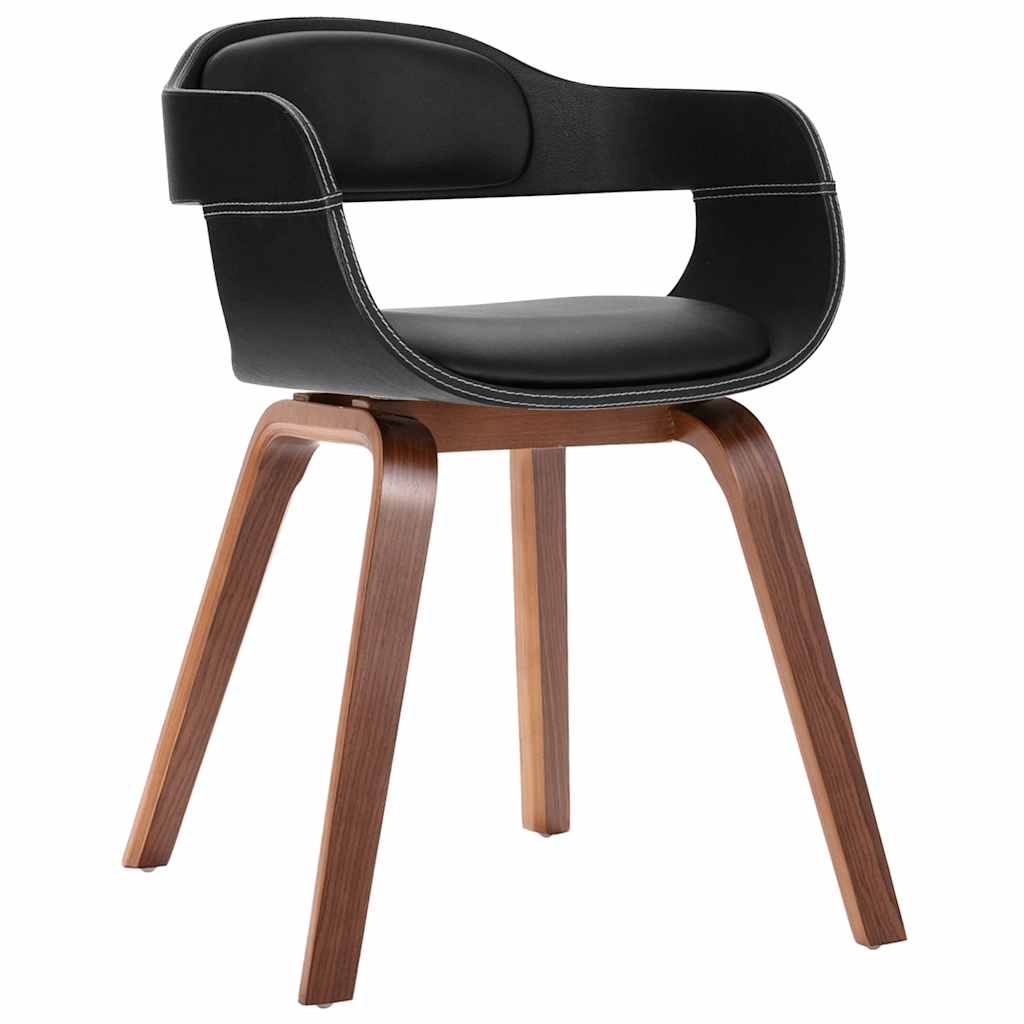Chaise à manger Bois courbé et similicuir - XIOS