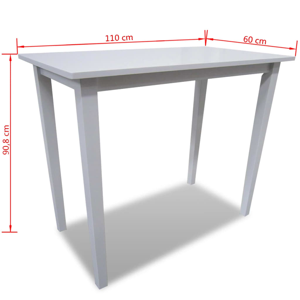 Table de bar en bois Blanc - XIOS