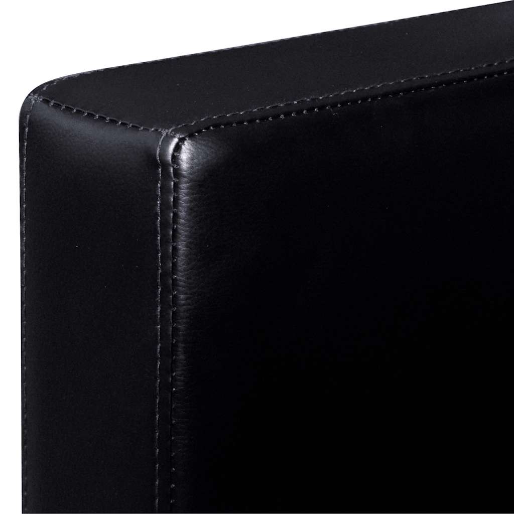 Canapé sectionnel à 3 places Cuir synthétique Noir - XIOS