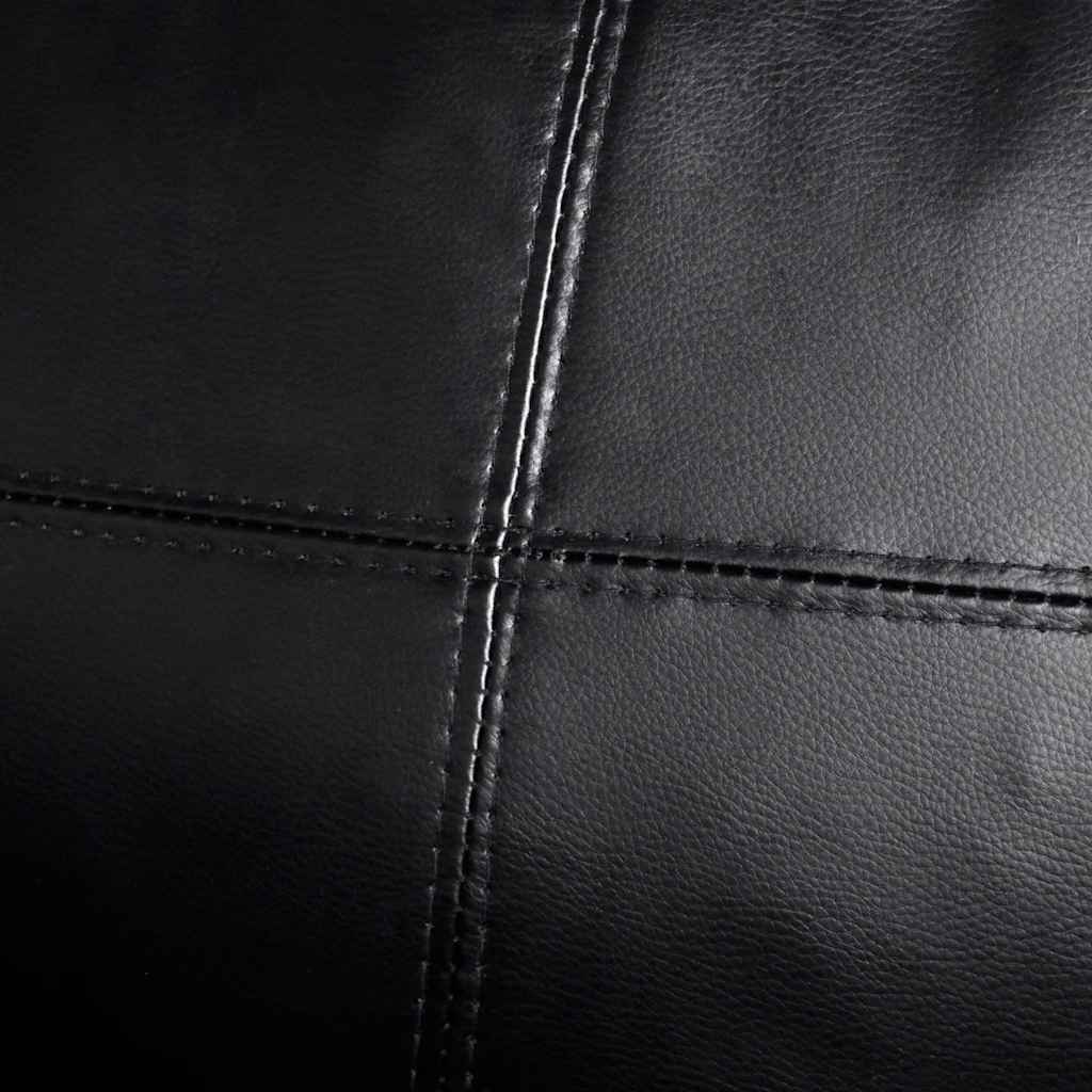 Canapé sectionnel à 3 places Cuir synthétique Noir - XIOS