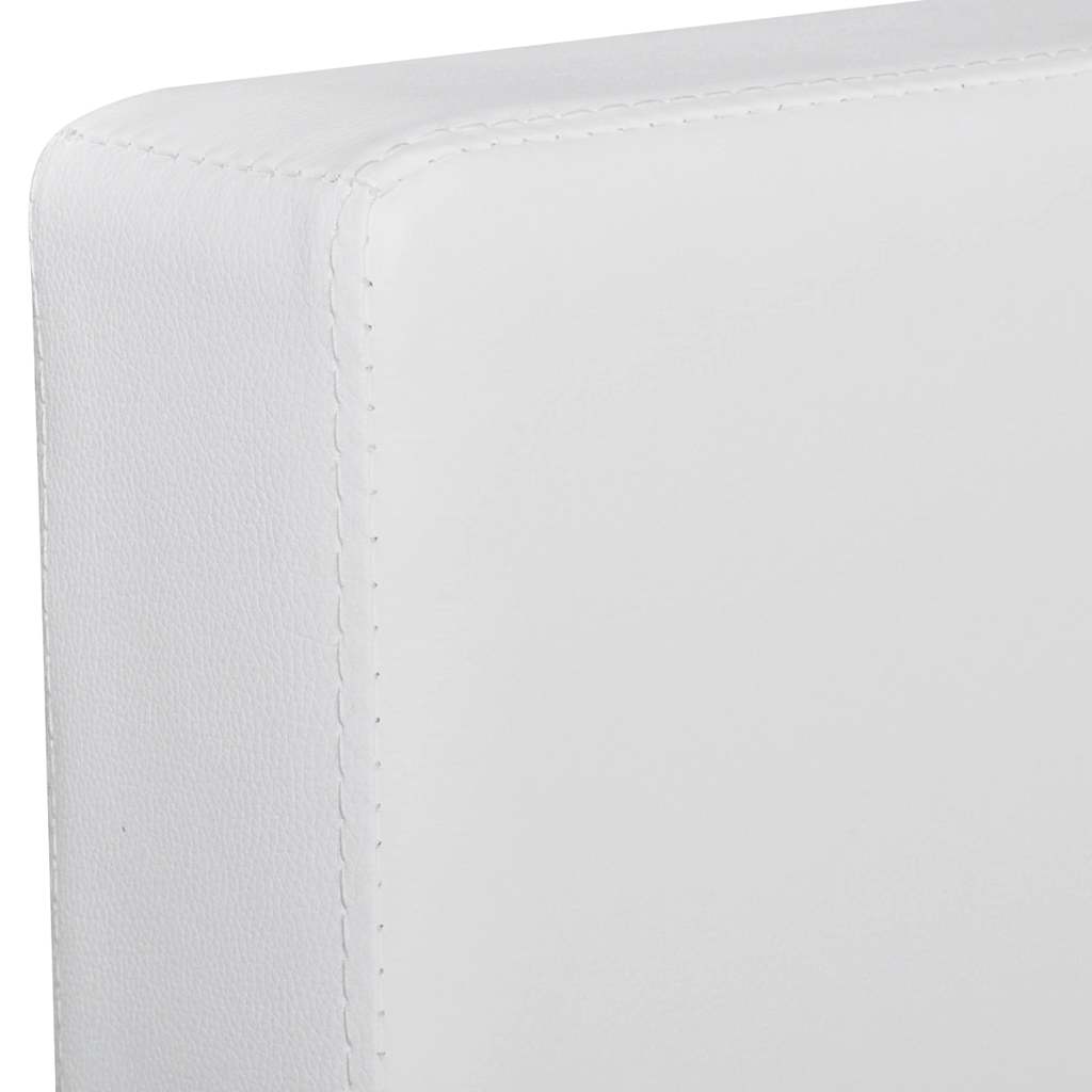 Canapé sectionnel à 3 places cuir synthétique blanc - XIOS