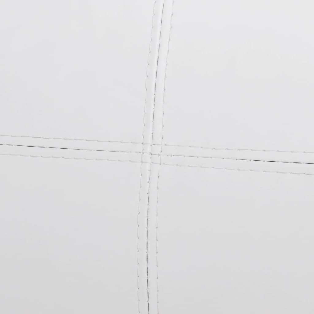 Canapé sectionnel à 3 places cuir synthétique blanc - XIOS