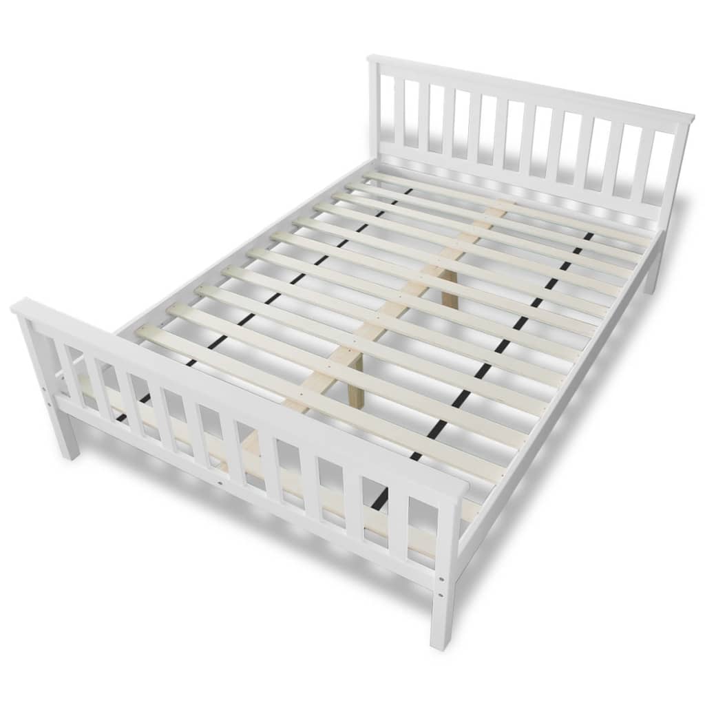 Lit avec matelas Bois de pin massif 140 x 200 cm - XIOS