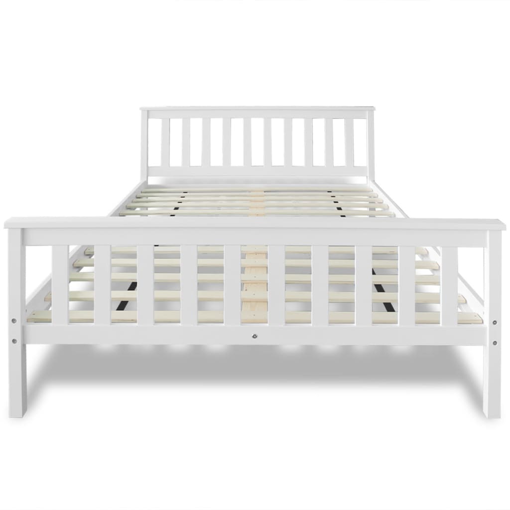 Lit avec matelas Bois de pin massif 140 x 200 cm - XIOS