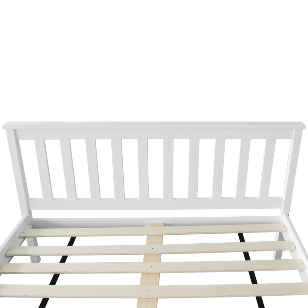 Lit avec matelas Bois de pin massif 140 x 200 cm - XIOS