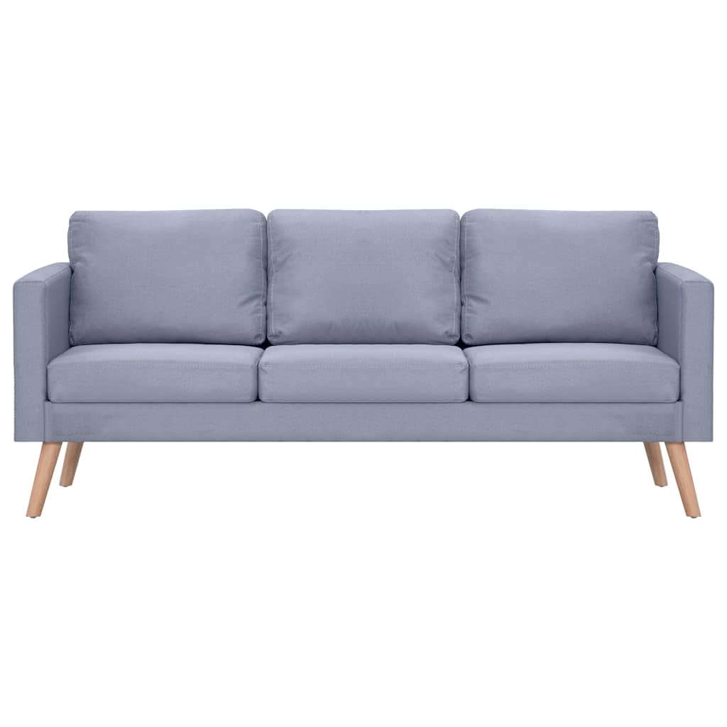 Canapé à 3 places Tissu Gris clair