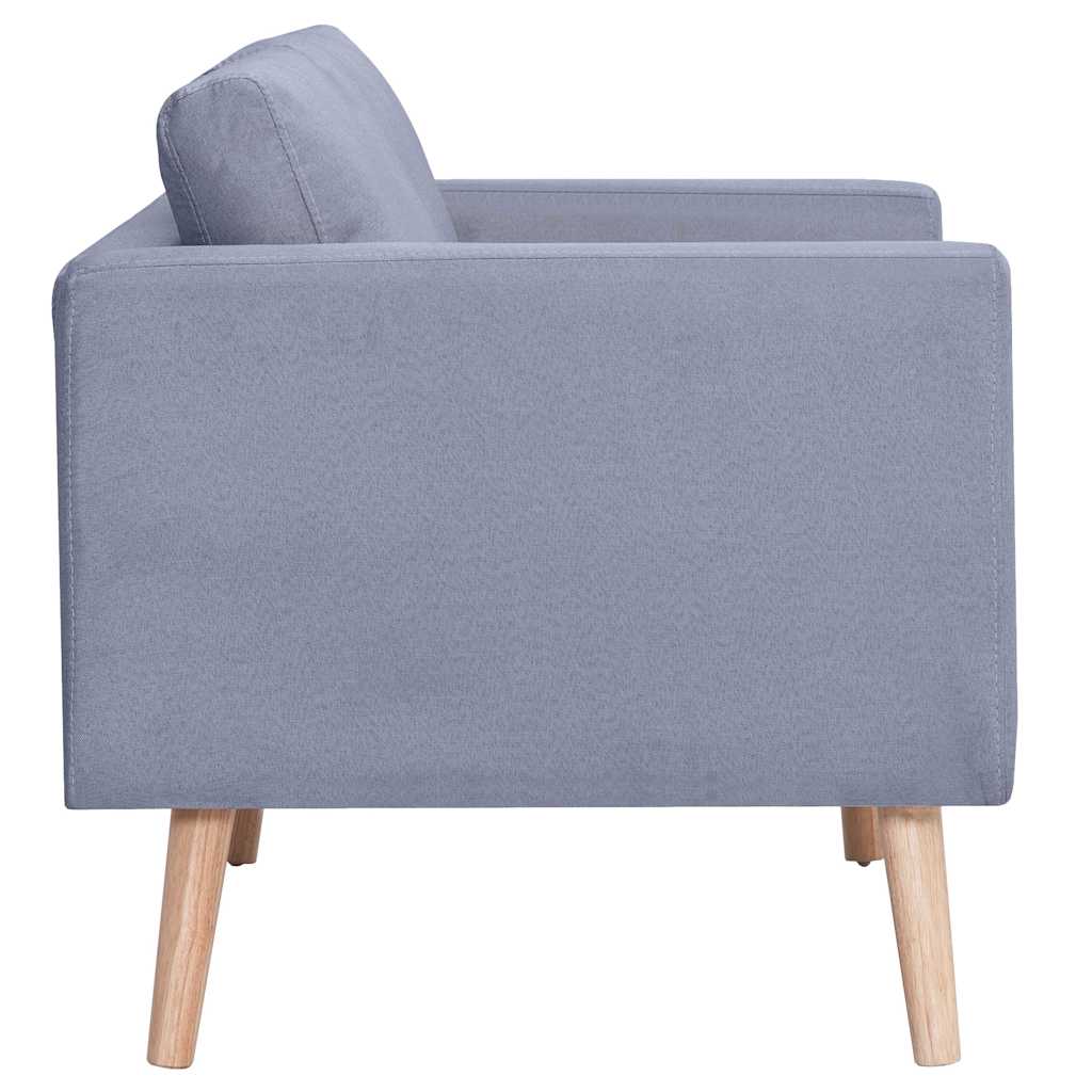 Canapé à 3 places Tissu Gris clair