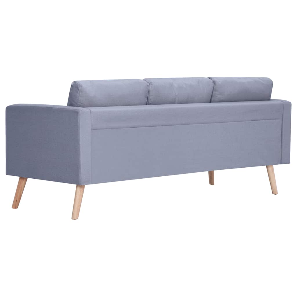 Canapé à 3 places Tissu Gris clair