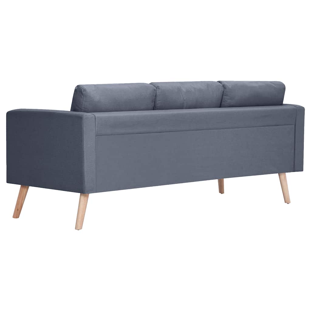 Canapé à 3 places Tissu Gris foncé - XIOS