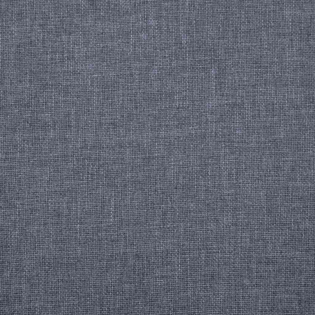 Canapé à 3 places Tissu Gris foncé