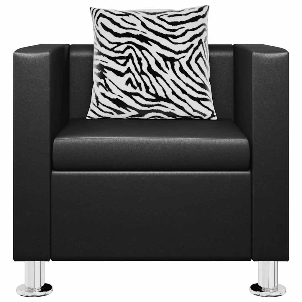 Fauteuil noir similicuir - XIOS