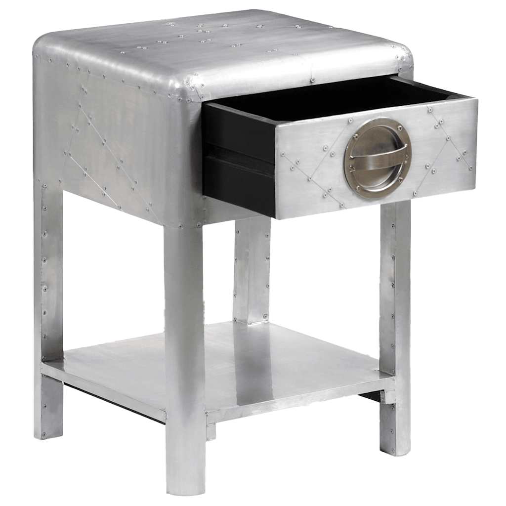 Table de coin avec 1 tiroir vintage Style d'aviation - XIOS