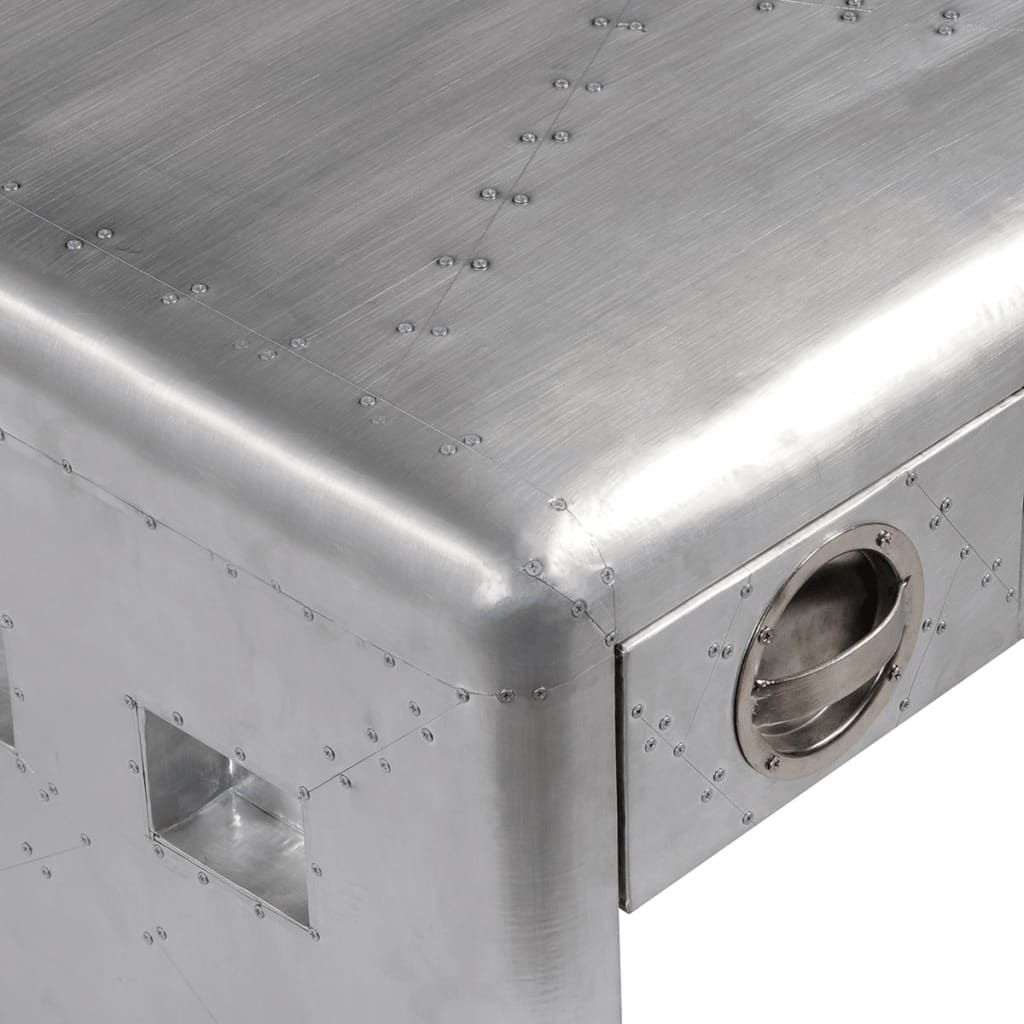 Table basse 3 tiroirs vintage Style d'aviation - XIOS