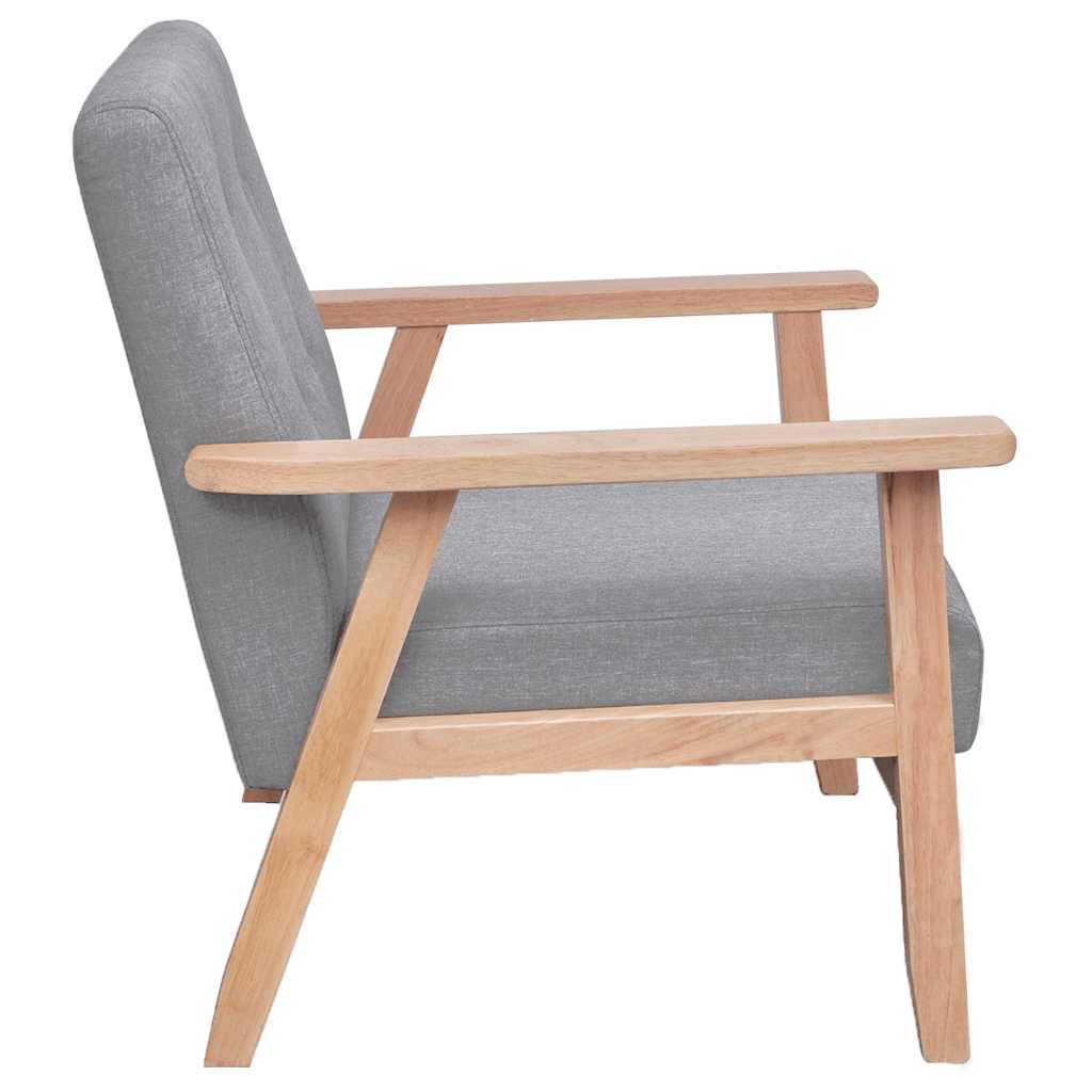 Fauteuil gris foncé tissu - XIOS