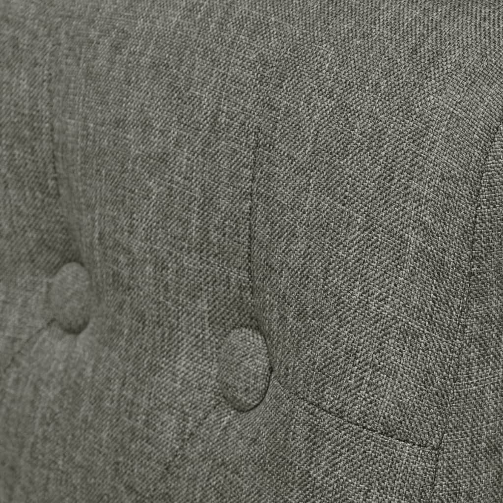 Chaises à manger lot de 2 gris clair tissu - XIOS