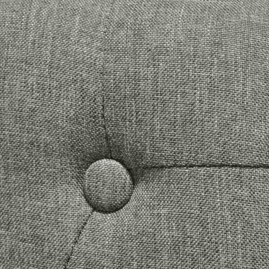 Chaises à manger lot de 4 gris tissu - XIOS
