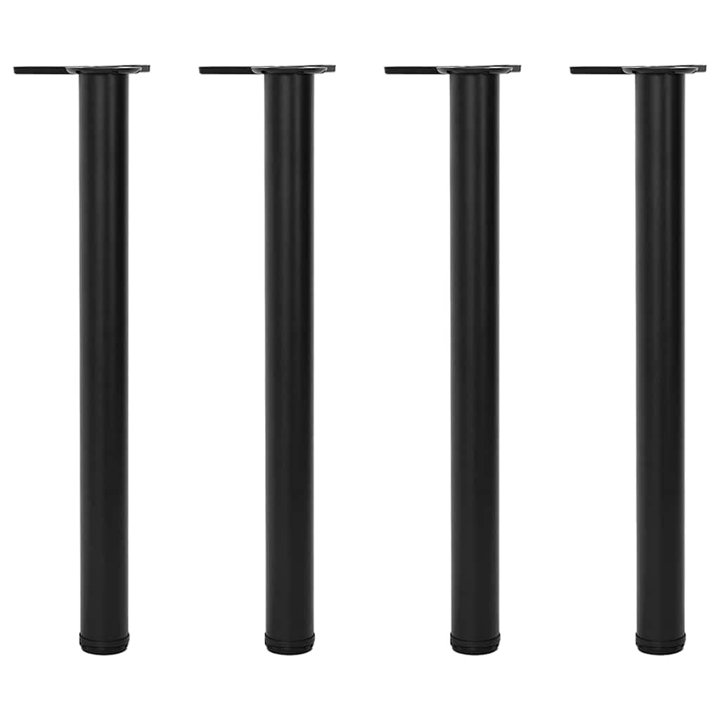 4 pieds de table réglables en hauteur 710 mm Noir - XIOS