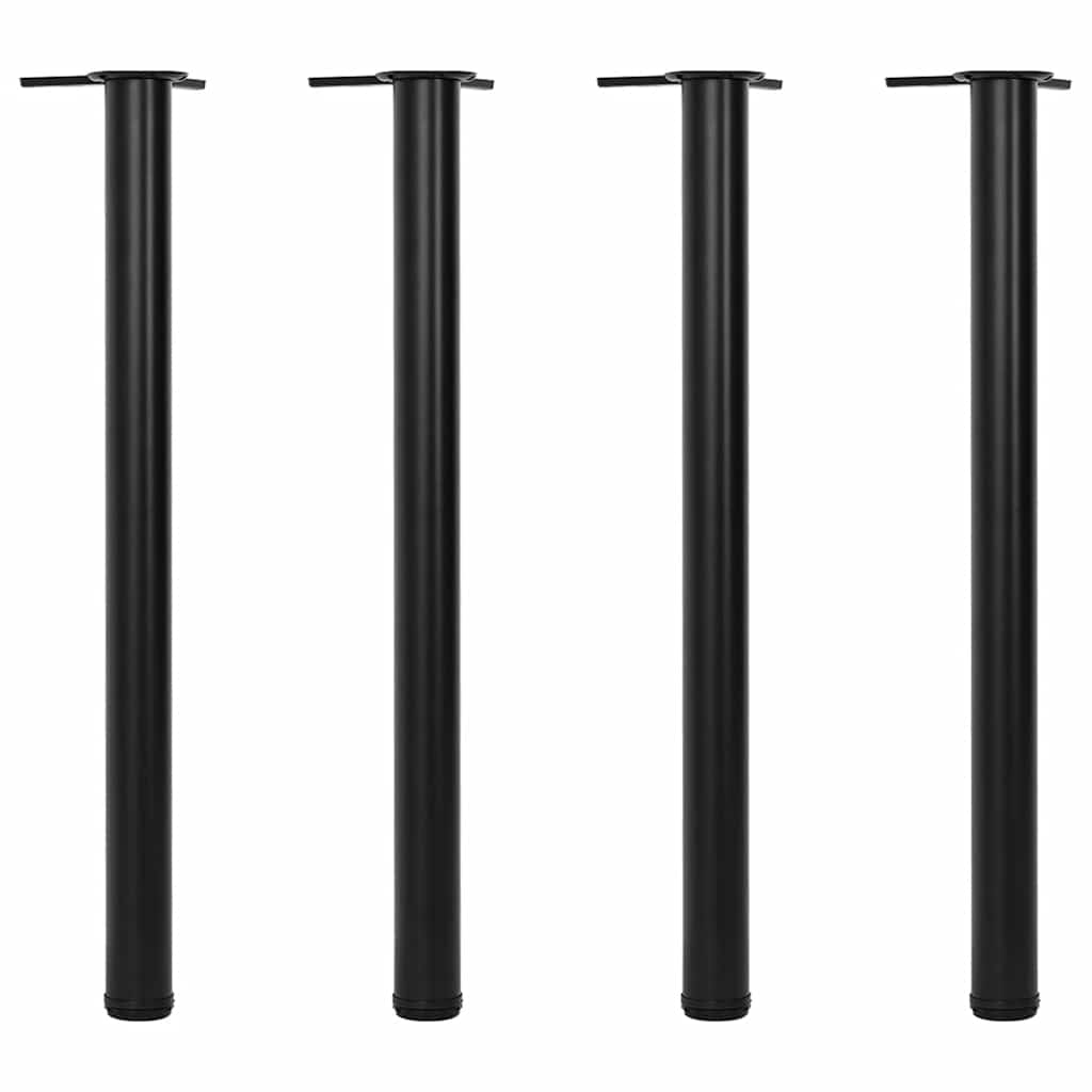 4 pieds de table réglables en hauteur 870 mm Noir - XIOS