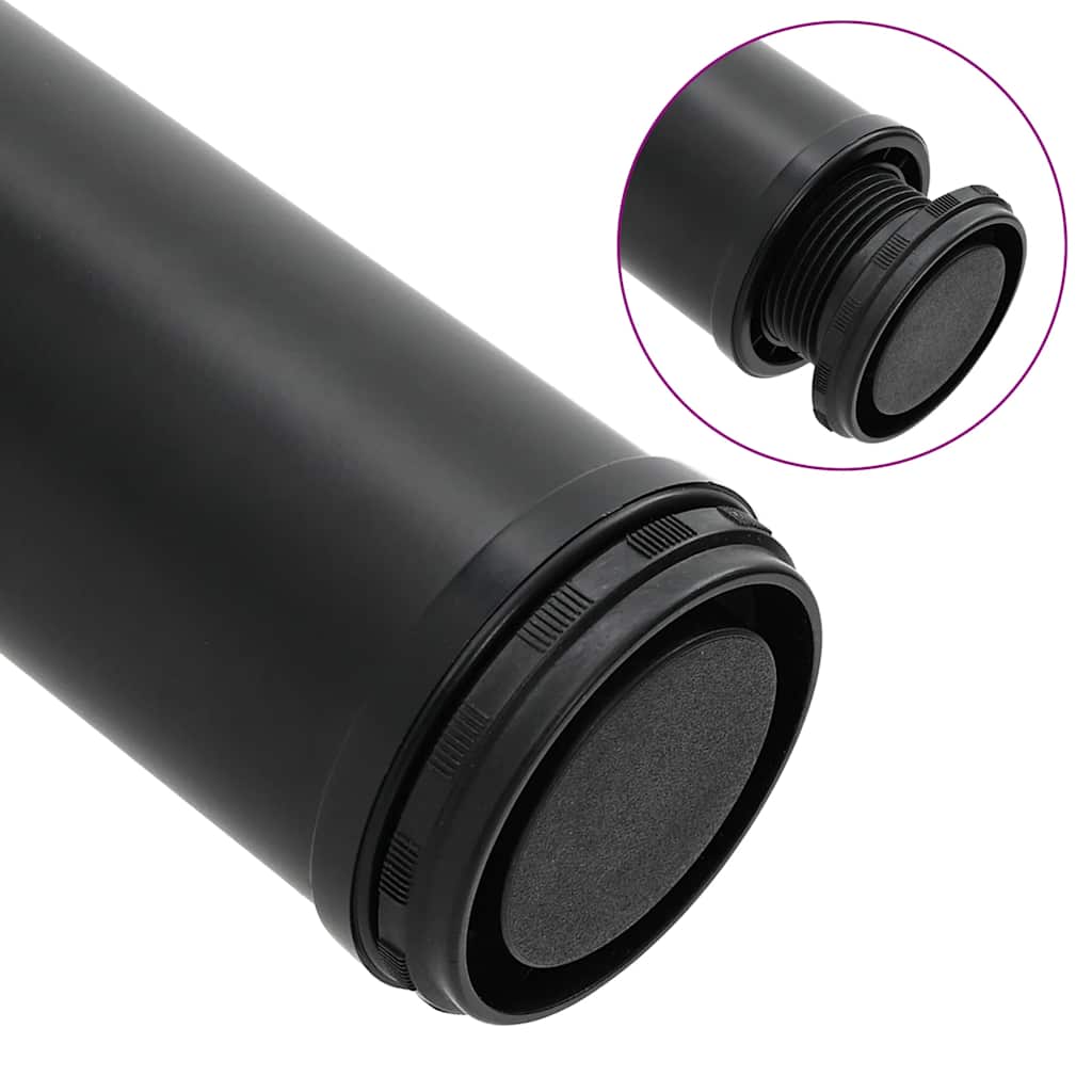 4 pieds de table réglables en hauteur 870 mm Noir - XIOS