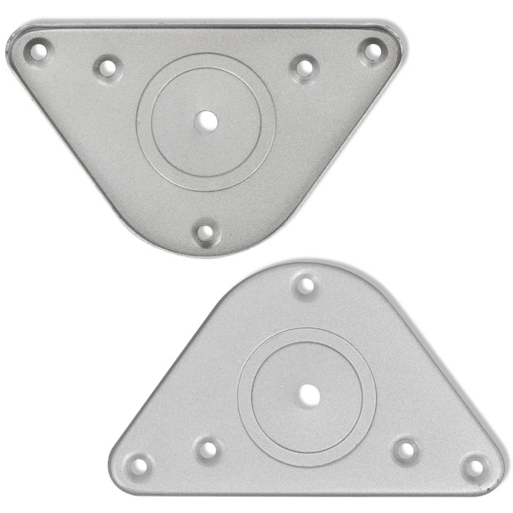 4 pieds de table réglables en hauteur 710 mm Nickel brossé - XIOS
