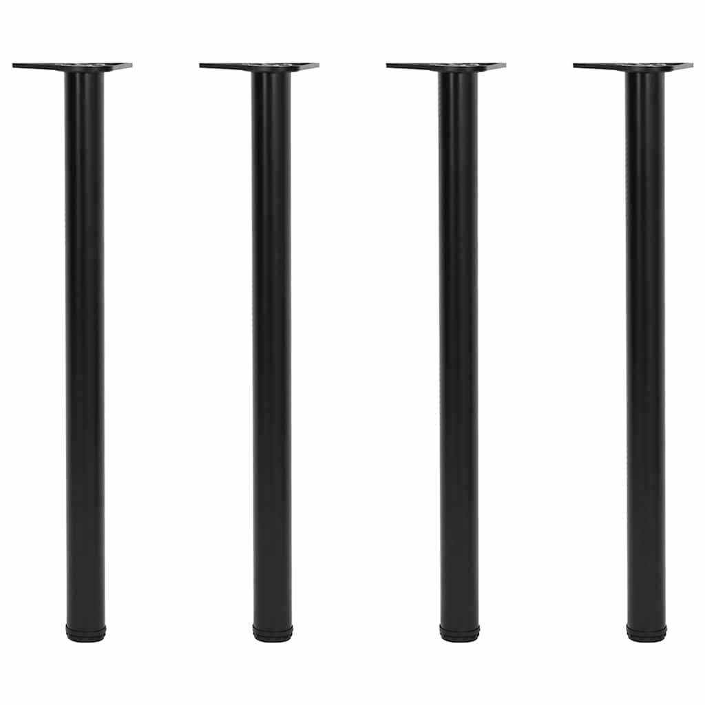 4 pieds de table réglables en hauteur 870 mm Noir - XIOS