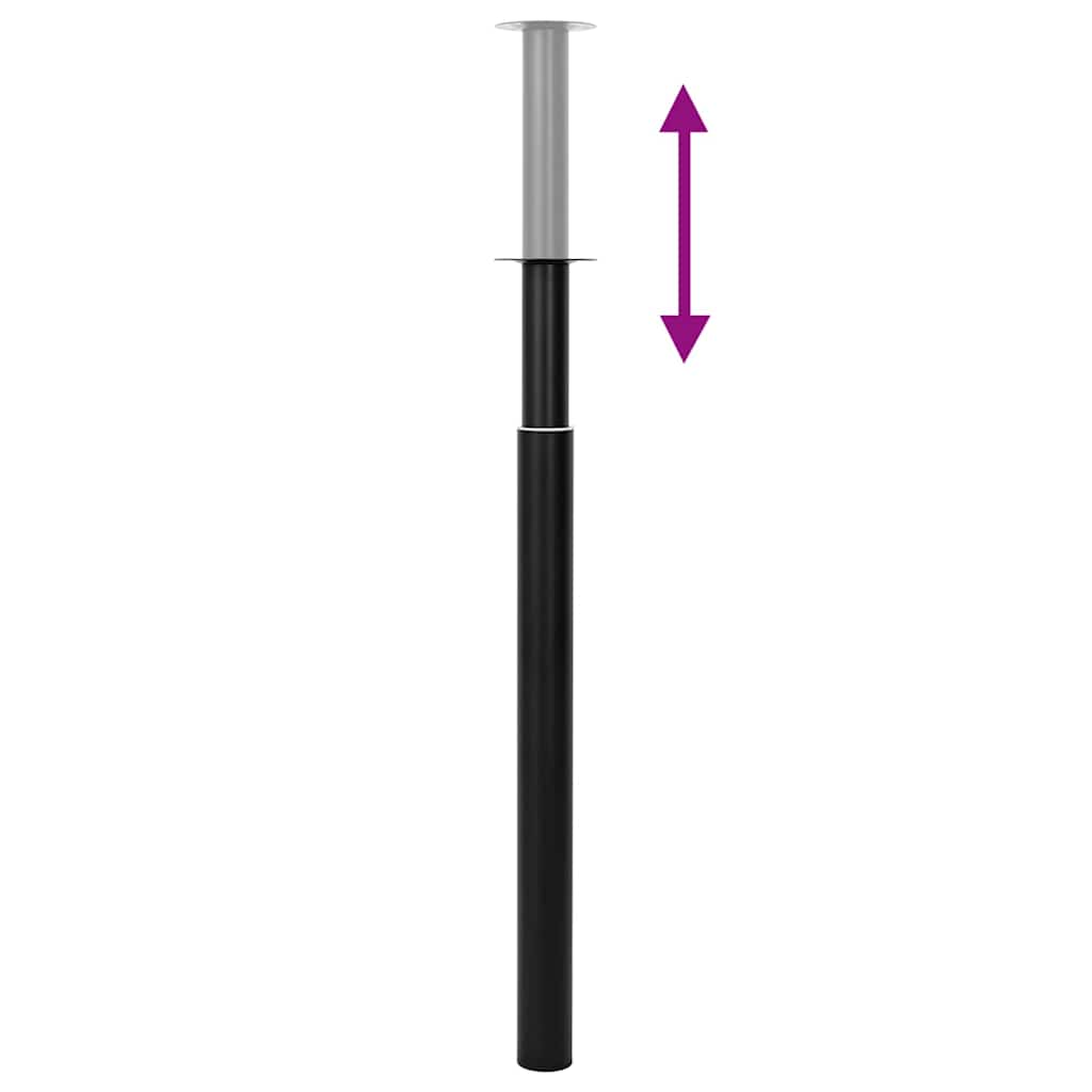 Pied de table télescopique 2 pcs Noir 710 mm - 1100 mm - XIOS