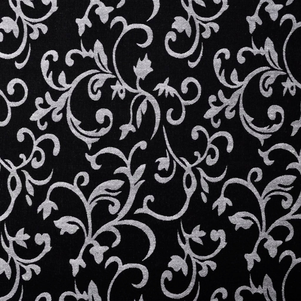 Chaise longue Noir et blanc Tissu - XIOS