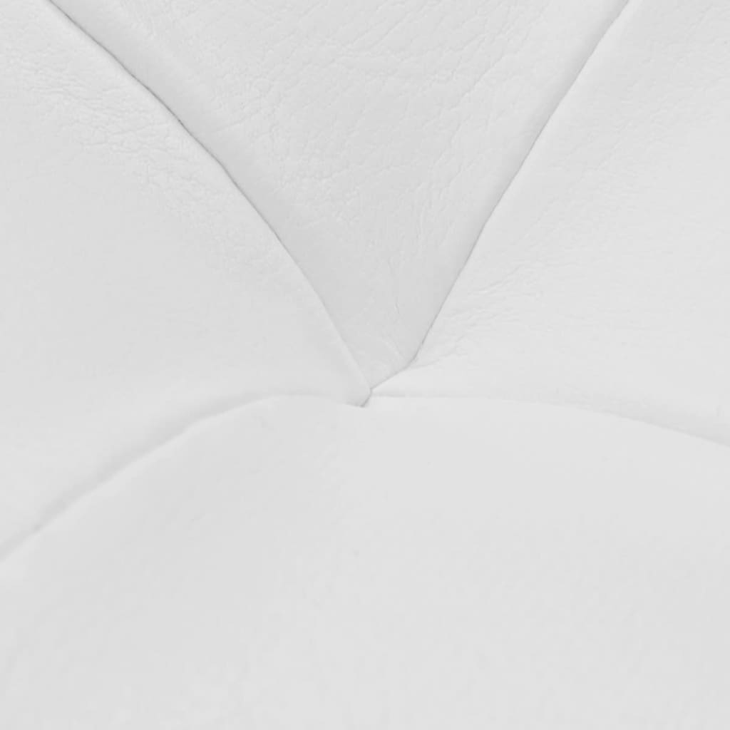 Pouf de rangement Cuir synthétique Blanc - XIOS