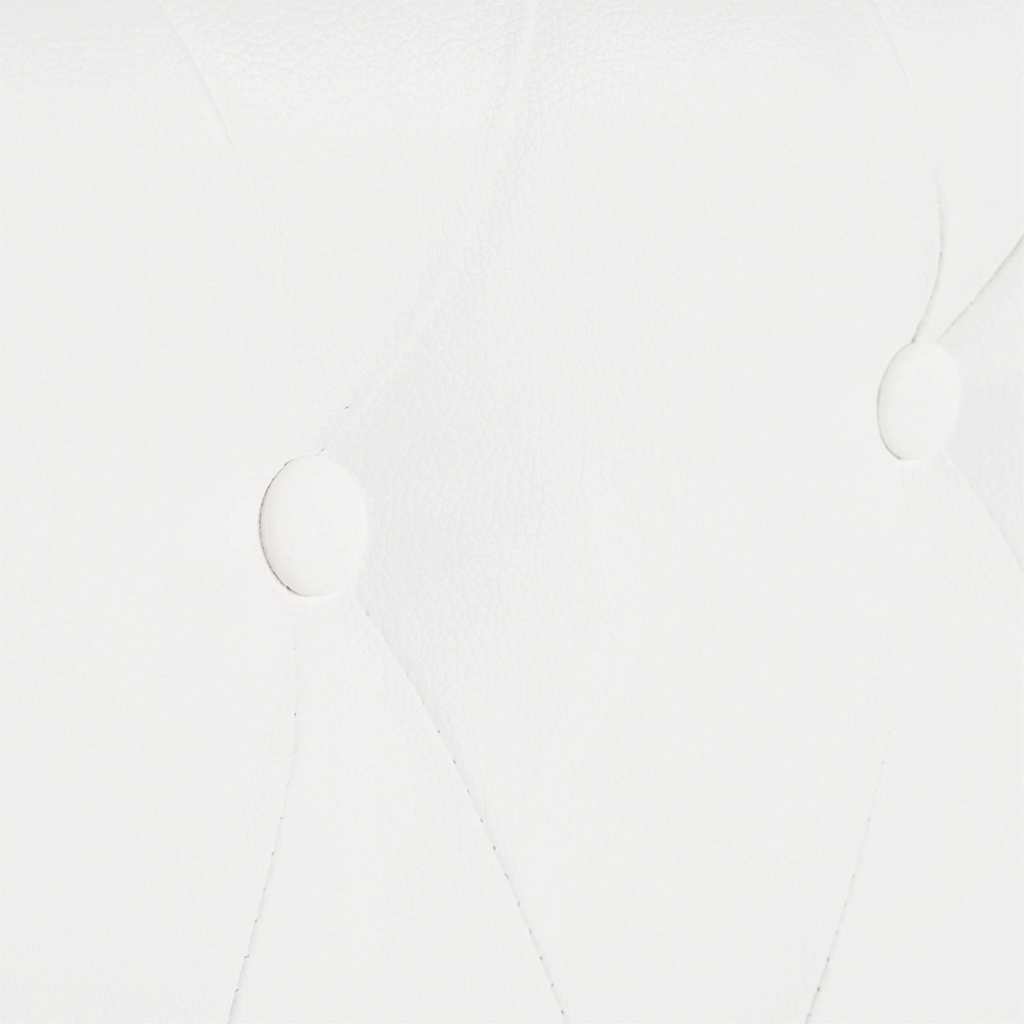 Canapé Chesterfield à 3 places cuir synthétique blanc - XIOS