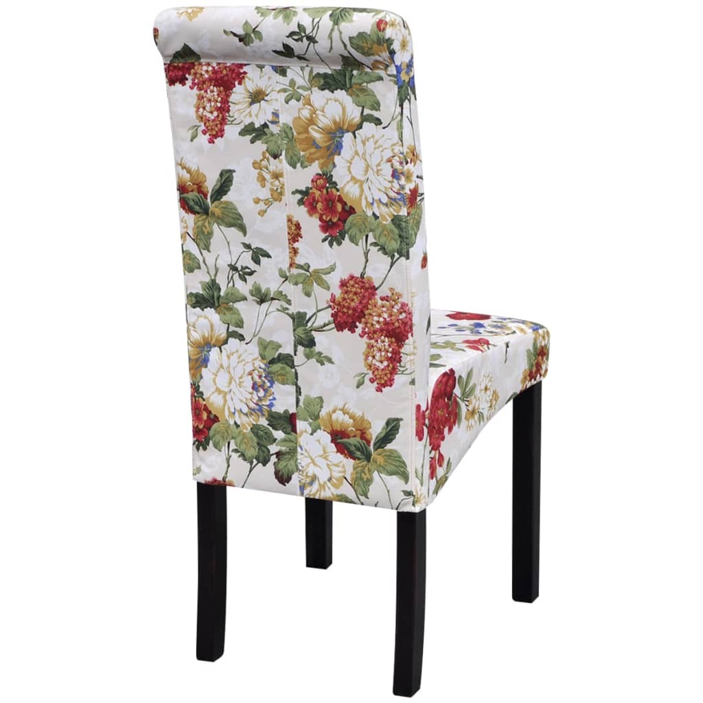 Chaises à manger lot de 4 multicolore tissu - XIOS