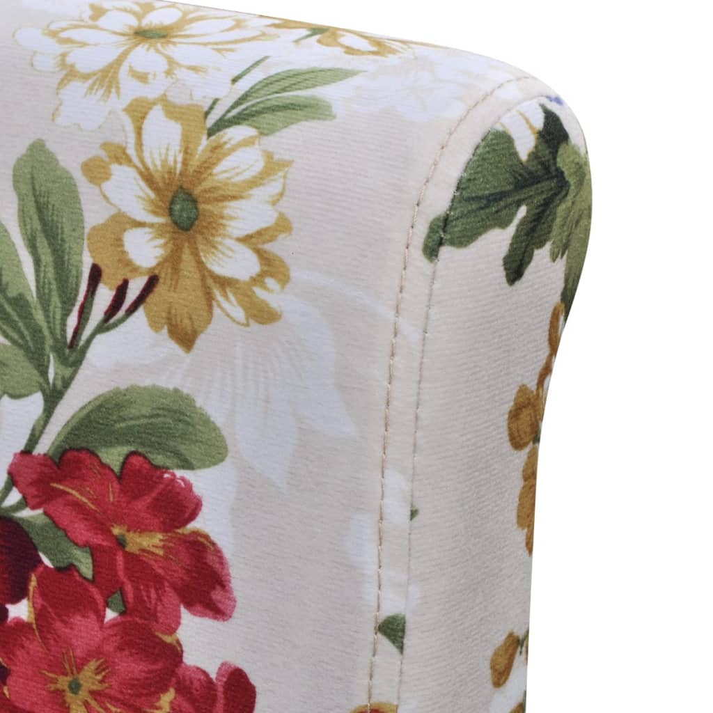 Chaises à manger lot de 4 multicolore tissu - XIOS
