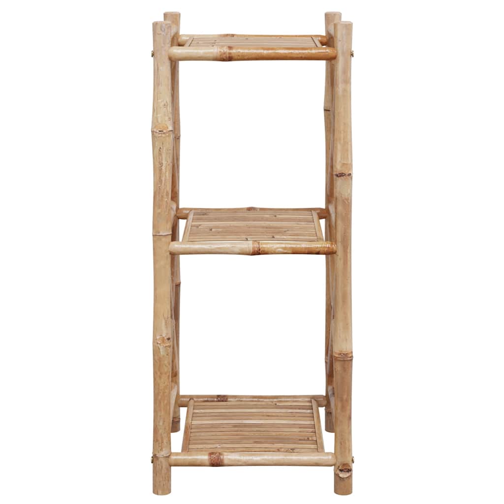Étagère à 3 niveaux carré bambou - XIOS