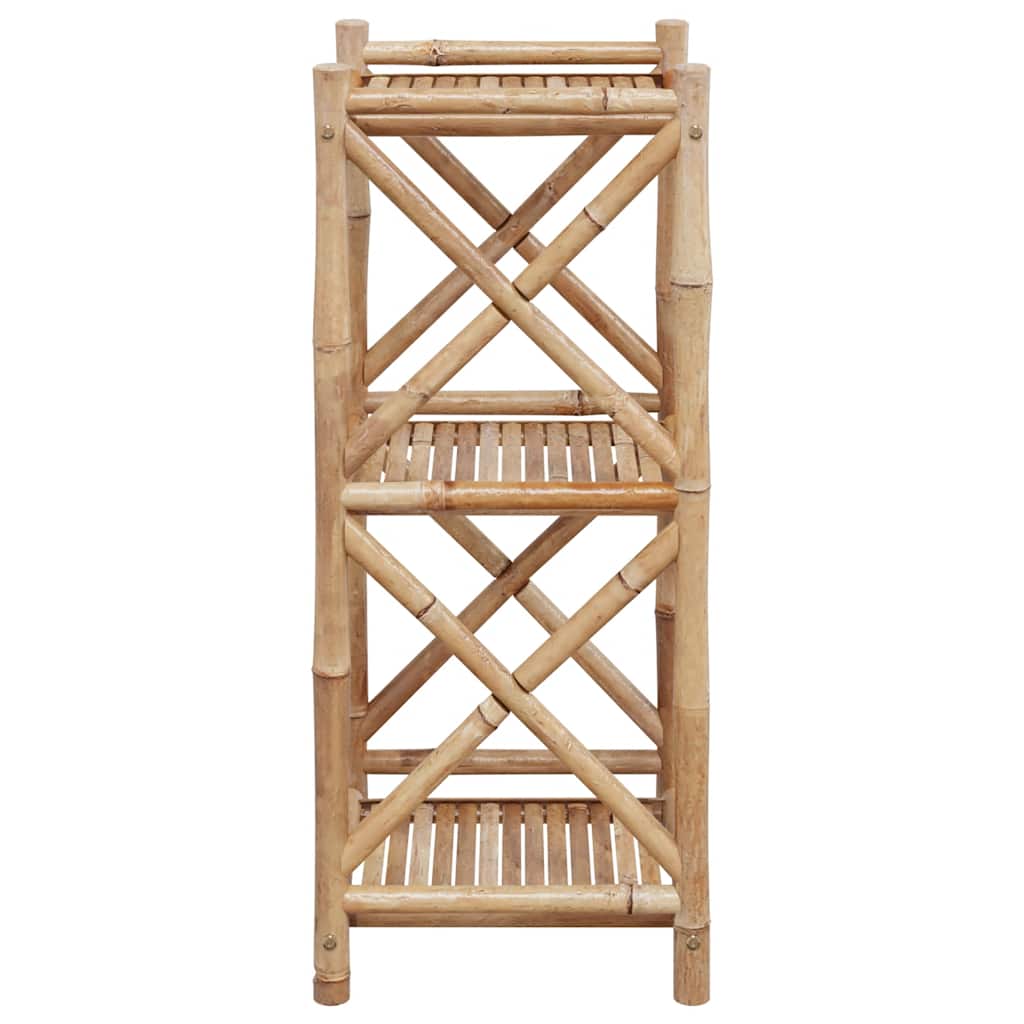 Étagère à 3 niveaux carré bambou - XIOS