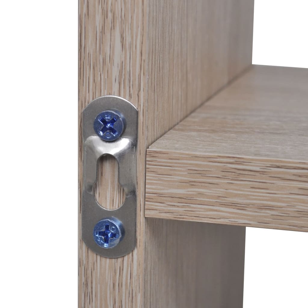 Étagère murale 8 compartiments Couleur de chêne - XIOS