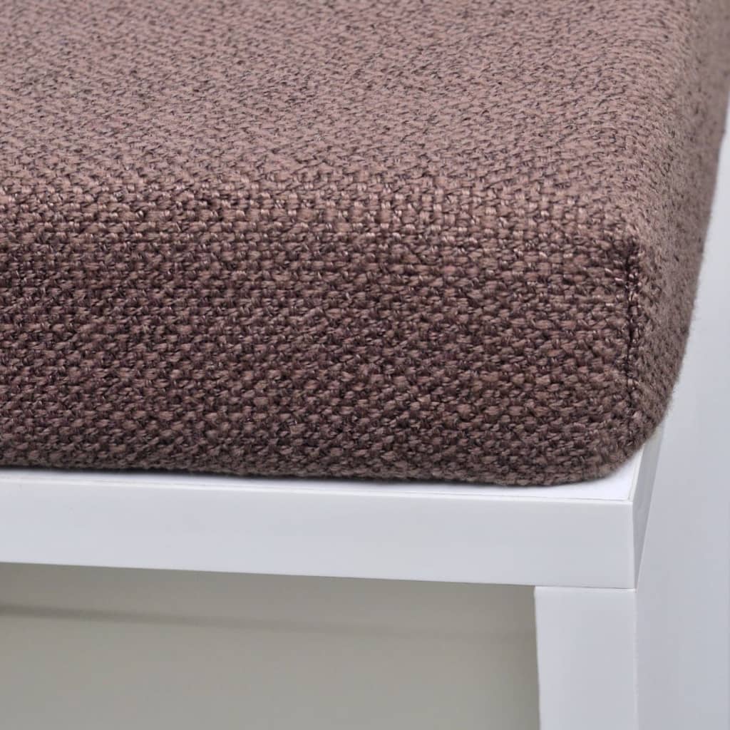 Banc de rangement à chaussures 10 compartiments Blanc - XIOS