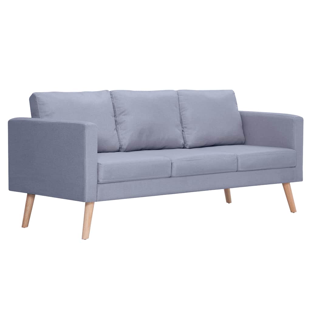 Ensemble de canapés à 2 places et à 3 places Tissu Gris clair - XIOS