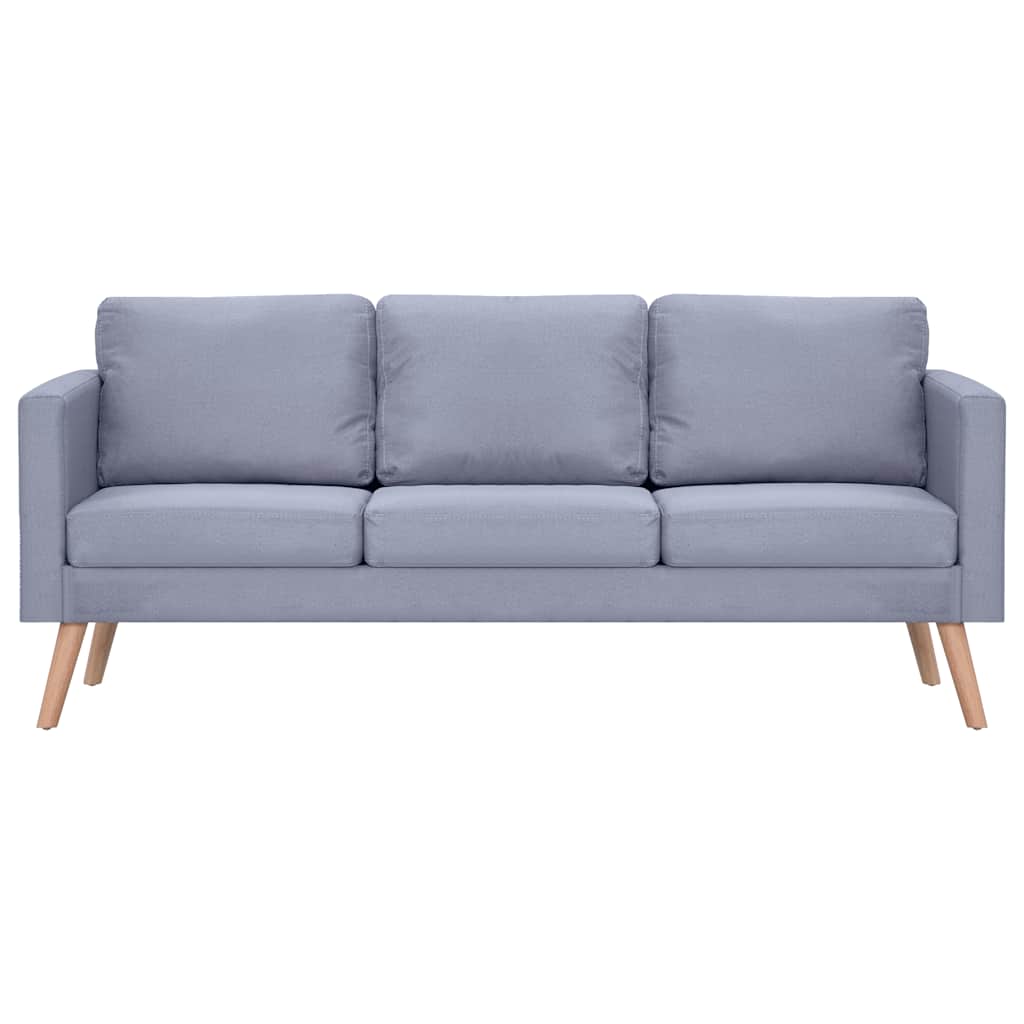 Ensemble de canapés à 2 places et à 3 places Tissu Gris clair - XIOS