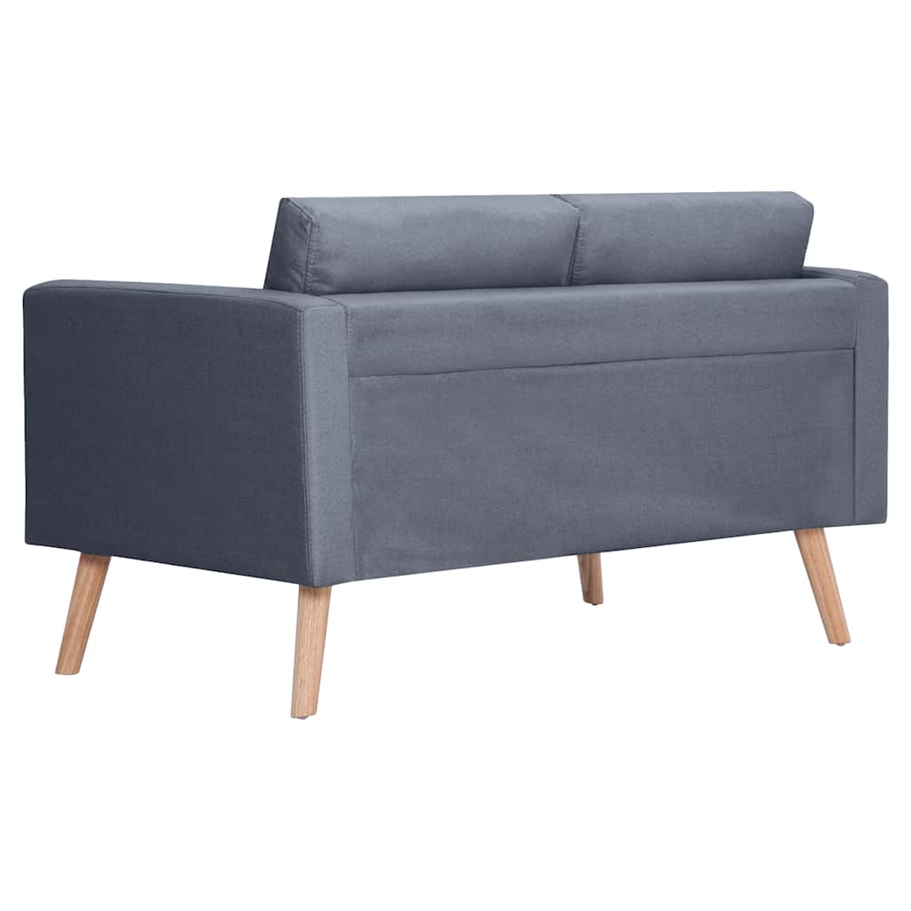 Ensemble de canapés à 2 places et à 3 places Tissu Gris foncé - XIOS