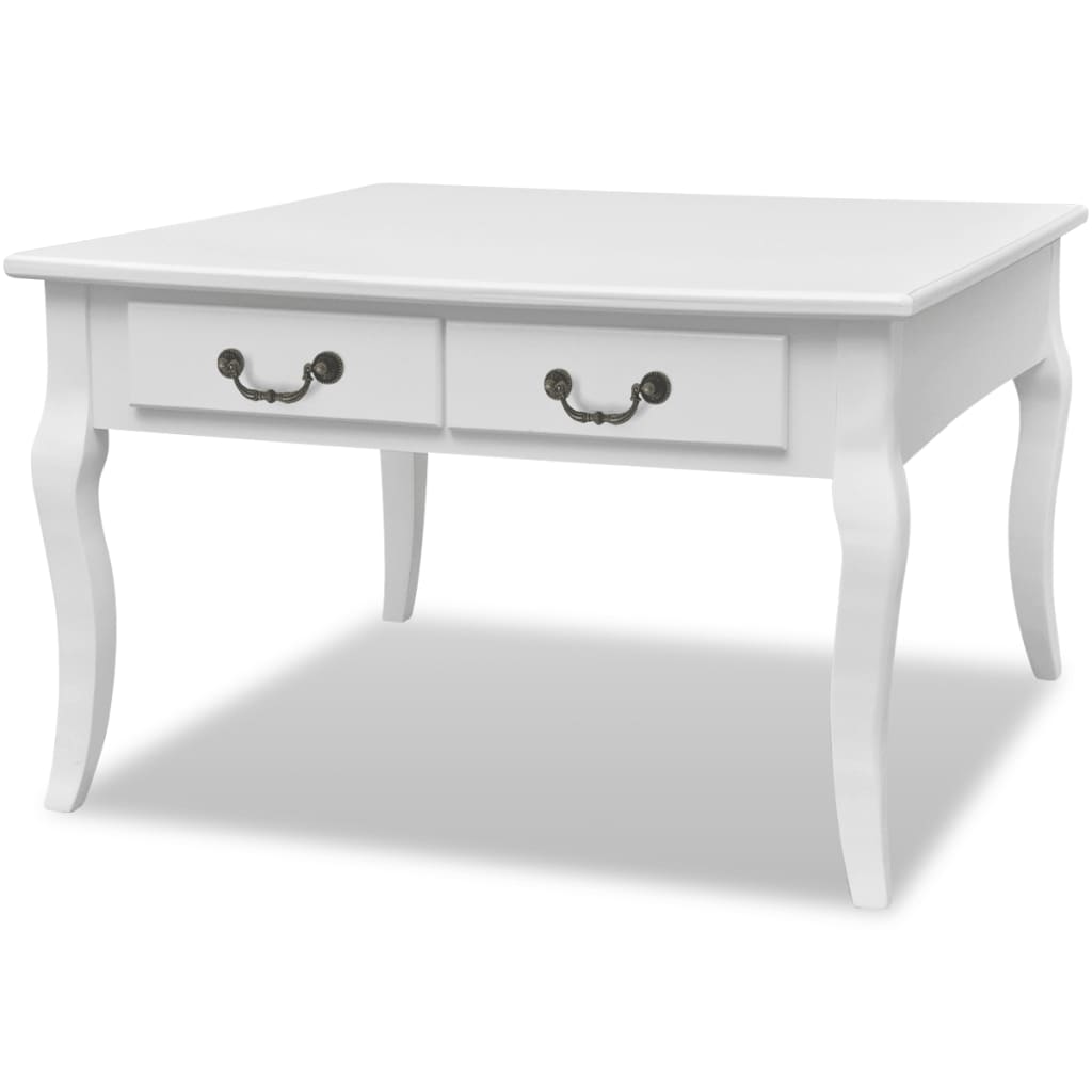 Table basse avec 4 tiroirs Blanc - XIOS