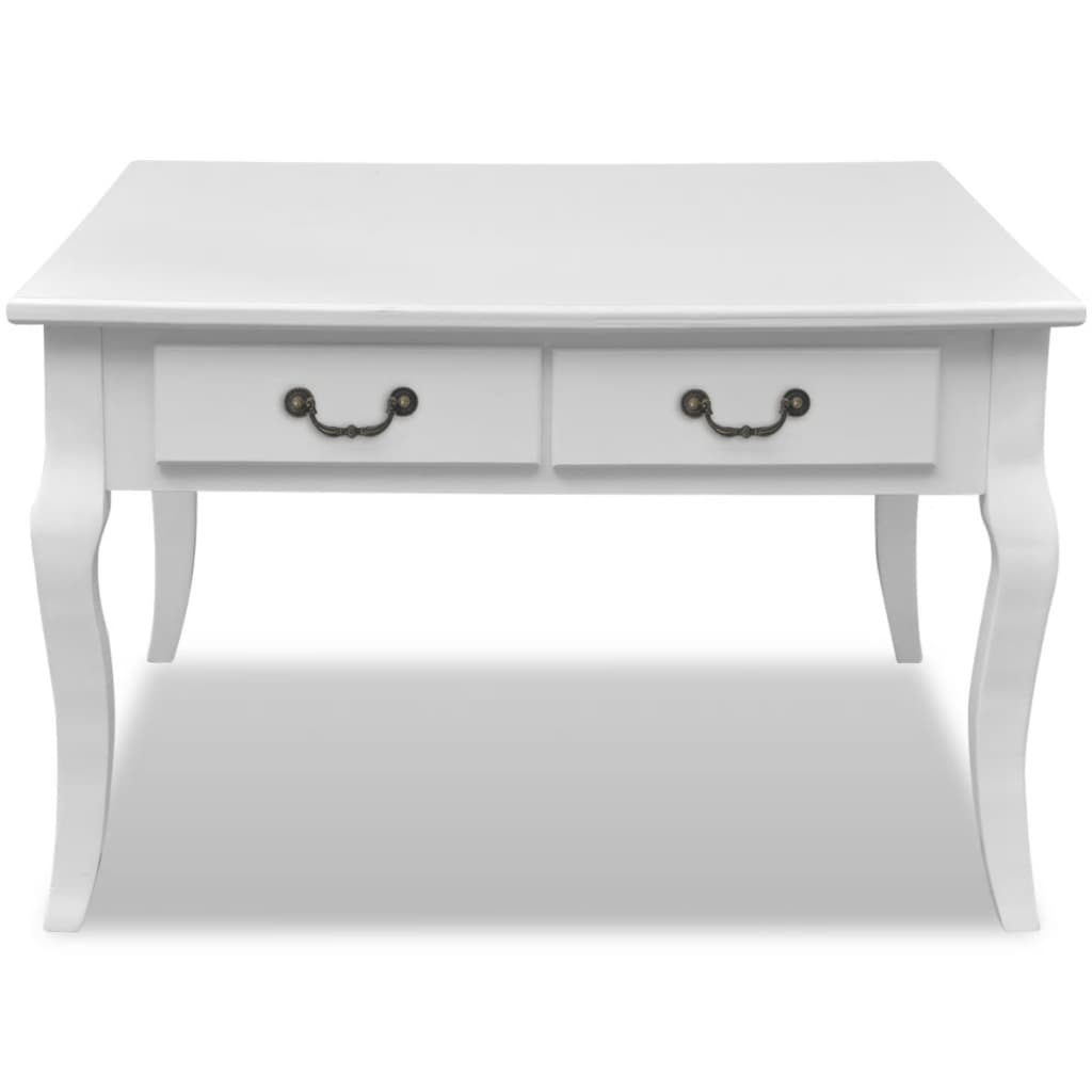 Table basse avec 4 tiroirs Blanc - XIOS